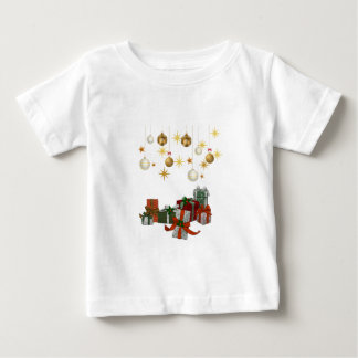 シックなクリスマス ベビーTシャツ