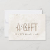 シックなクリーム大理石ソフトカラーニュートラルエレガント (正面)