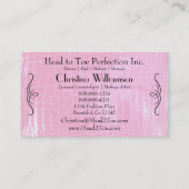 シックなクロコダイルの皮膚Rhinestones 名刺 (裏面)