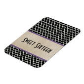 シックなクローバースイート16マグネット、紫 マグネット (左側)