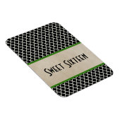 シックなクローバースイート16マグネット、緑 マグネット (右側)