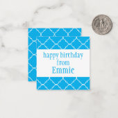 シックなクローバーパーソナライズされたギフトエンクロージャカード ノートカード (正面/裏面インサイチュ)