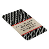 シックなクローバー日付磁石、赤を保存 マグネット (右側)