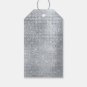 シックなグラムシルバースパークル ギフトタグ (裏面)