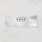 シックなグラムラグジュアリーエレガントジュエリーイヤリングディスプレイ スキニー名刺 (裏面)