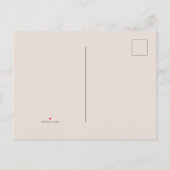 シックなグラムワインビベス インビテーションポストカード (裏面)