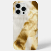 シックなグラム金ゴールドホワイトコウィドウェスタン Case-Mate iPhoneケース (裏面)