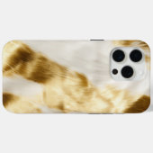 シックなグラム金ゴールドホワイトコウィドウェスタン Case-Mate iPhoneケース (裏面 (横))