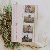 シックなグランドミレニアルコケットのクリスマス5枚の写真 シーズンカード