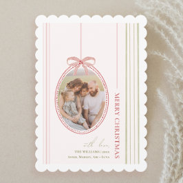 シックなグランドミレニアルコケットクリスマス シーズンカード