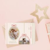 シックなグランドミレニアルコケット2枚の写真クリスマス シーズンカード