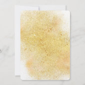 シックなグリジー金ゴールド結婚式の招待 招待状 (裏面)
