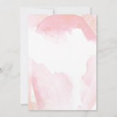 シックなグリッターティアラ、キャンドル、スターズバースデーパーティー 招待状 (裏面)