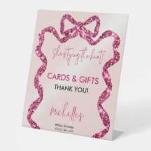 シックなグリッターピンクボウ結び目