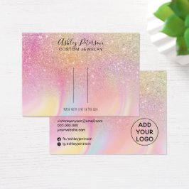 シックなグリッターレインボーバレットヘアクリップディスプレイ