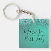 シックなグリティターキオースボスレディ キーホルダー (正面)