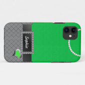 シックなグリーンドレスiPhone 5/5sケース Case-Mate iPhoneケース (裏面(横))