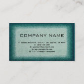 シックなグリーンプロフェッショナルデザインモダンQRコードバス 名刺 (裏面)