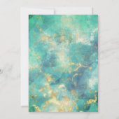 シックなグリーン金ゴールドグリッターはクリスマスの新年を乾燥 (裏面)