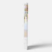 シックなグレーと白の大理石の写真&モノグラム Case-Mate iPhoneケース (裏面 / 右)