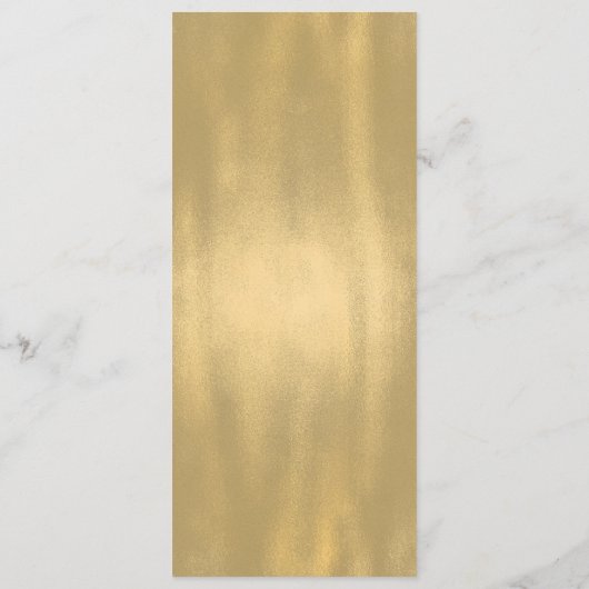 シックなグレーと金ゴールド結婚のメニュー メニュー (裏面)