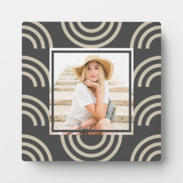 シックなグレーのレインボーフォト フォトプラーク