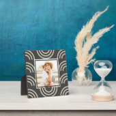 シックなグレーのレインボーフォト フォトプラーク (インサイチュ)