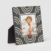 シックなグレーのレインボーフォト フォトプラーク (正面)