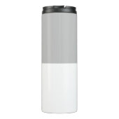 シックなグレーアンドホワイトクラシックタイポグラフィモノグラム タンブラー (裏面)