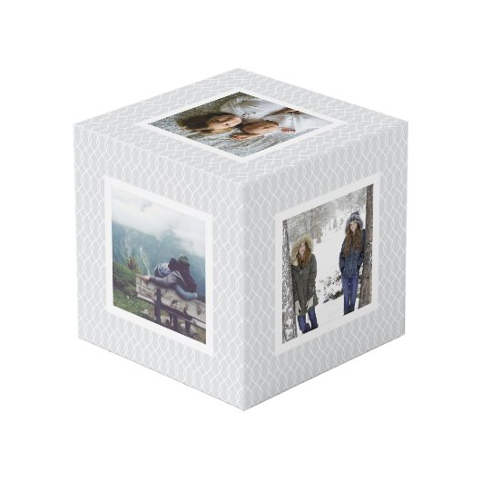 シックなグレートレリスのパターン写真 フォトキューブ (裏面アングル)