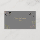 シックなグレームゴシックホラーの女の子誕生日パーティー エンクロージャーカード (正面)