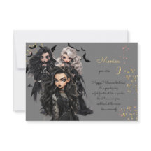 シックなグレームゴシックホラーガールハッピーバースデー