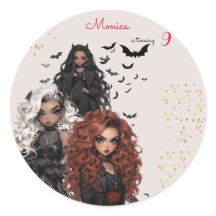 シックなグレームゴシックホラー女の子の誕生日パーティー