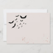 シックなグレームゴシックホラー女の子の誕生日パーティー 招待状 (裏面)