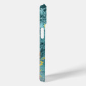 シックなコラージブルーターコイズシチリア柑橘類フローラ Case-Mate iPhoneケース (裏面 / 右)