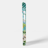 シックなコラージブルーターコイズシチリア柑橘類フローラ Case-Mate iPhoneケース (裏面 / 左)