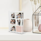 シックなコラージュ年記念フォトブロック |赤面 フォトブロック