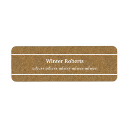 シックなコルクウッド ラベル