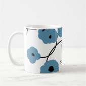 シックなコーヒーMUG_MOD B; UEおよび黒いケシ コーヒーマグカップ (左)