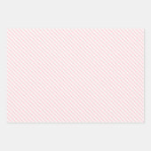 シックなコーラルオレンジ赤面ピンクサークルアートパターン ラッピングペーパーシート (正面2)