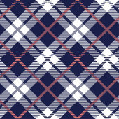 シックなコーラルネイビープレイドテーブルクロスタイリッシュース テーブルクロス