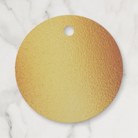 シックなゴールドフォイルラブスクリプト結婚式の引き出物テンプレート フェイバータグ (裏面)