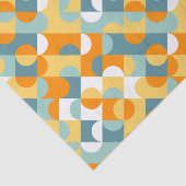 シックなサニーオレンジティール(緑がかった色)ブルーサークル 薄葉紙 (詳細)