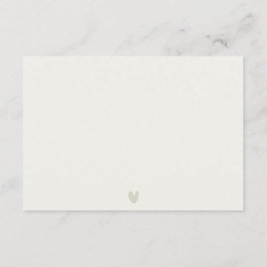 シックなサントリーニギリシャの水彩結婚式のレセプション エンクロージャーカード (裏面)