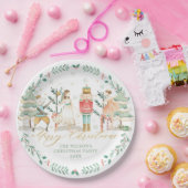 シックなザくるみクラッカーバレエメリークリスマスパーティー ペーパープレート (パーティー)