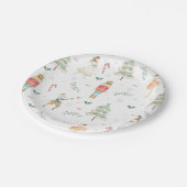 シックなザくるみクラッカーバレエメリークリスマスパーティー ペーパープレート (アングル)