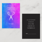 シックなシはっきりしたャーズウォーター色(アポイントメント) 予約カード (正面/裏面)