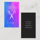 シックなシはっきりしたャーズウォーター色 名刺 (正面/裏面)