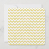 シックなシェブロンおよび花のブライダルシャワーの招待状 招待状 (裏面)