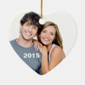 シックなシェブロンのモノグラム|海軍 セラミックオーナメント (裏面)